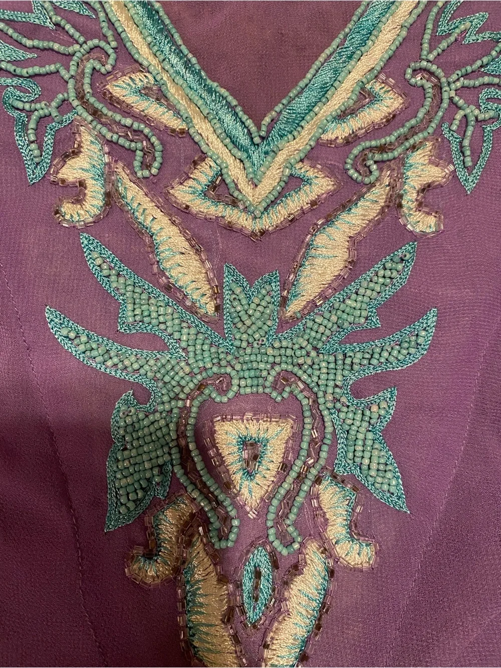 Soft Surroundings
Purple Embroidered Tunic
Teal/Cream Accents
Size 3X
NWOT - Picture 4 of 8